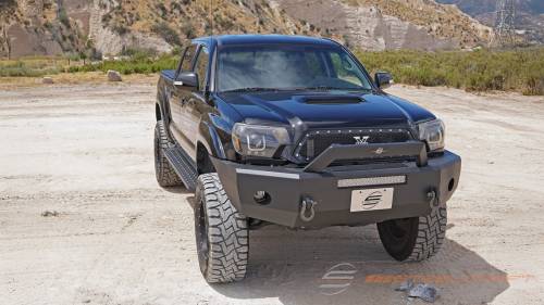 Steelcraft - Steelcraft STX600 Running Boards for Toyota (2005-23) Tacoma Double Cab (Black)