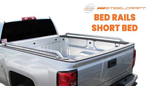 Steelcraft - Steelcraft Bed Rails for Chevy/GMC (1999-05) Silverado/Sierra 2500 & (99-06) 1500 Regular Cab (Stainless)