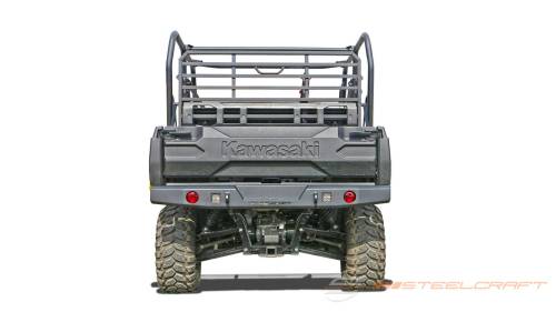 Steelcraft - Steelcraft UTV Rear Bumper Replacement for Kawasaki (2015-24) Mule & Can-Am (2025) Defender (Fine Textured Black, Excl. FXR)