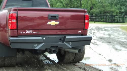 Steelcraft - Steelcraft Elevation Rear Bumper for Chevy/GMC (2011-19) Silverado/Sierra 2500/3500 (Fine Textured Black)