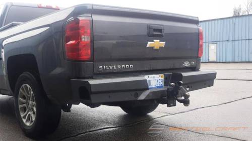 Steelcraft - Steelcraft Elevation Rear Bumper for Chevy/GMC (2014-18) Silverado/Sierra 2500/3500 & (14-19) 1500 (Fine Textured Black)