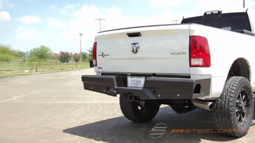 Steelcraft - Steelcraft Elevation Rear Bumper for Dodge/Ram (2010-23) 1500 & (10-24) 2500/3500 (Fine Textured Black)