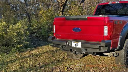 Steelcraft - Steelcraft Elevation Rear Bumper for Ford (2017-24) F-250/350/450/550 (Fine Textured Black)