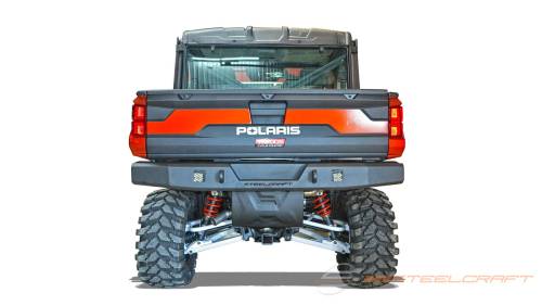 Steelcraft - Steelcraft UTV Rear Bumper Replacement for Polaris (2018-24) Ranger 1000 & Ranger XP 1000 & Can-Am (2025) Defender (Fine Textured Black)