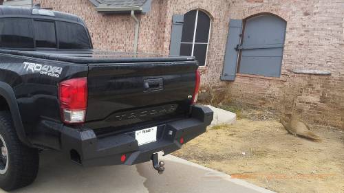 Steelcraft - Steelcraft Elevation Rear Bumper for Toyota (2016-23) Tacoma (Fine Textured Black)