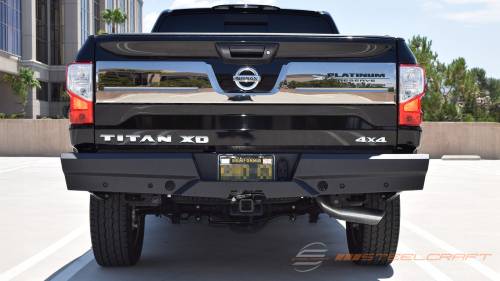 Steelcraft - Steelcraft Elevation Rear Bumper for Nissan (2016-24) Titan XD & (17-24) Titan (Fine Textured Black)