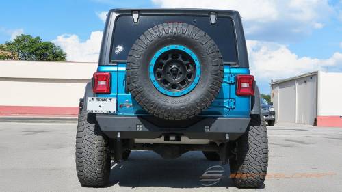 Steelcraft - Steelcraft Mid-Width Rear Bumper for Jeep (2018-24) Wrangler (Fine Textured Black)