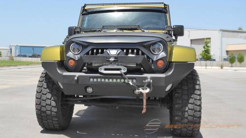 Steelcraft - Steelcraft Front Bumper for Jeep (2007-24) Wrangler & (20-23) Gladiator (Textured Black)