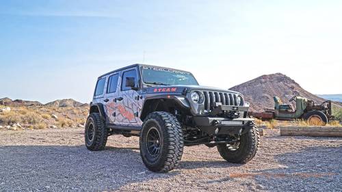 Steelcraft - Steelcraft Stubby Front Bumper for Jeep (2007-24) Wrangler & (20-23) Gladiator (Textured Black)