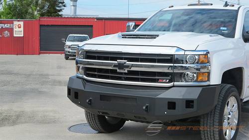 Steelcraft - Steelcraft Fortis Front Bumper for Chevy (2015-19) Silverado 2500/3500 (Textured Black)