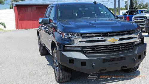 Steelcraft - Steelcraft Fortis Front Bumper for Chevy (2019-22) Silverado 1500 (Textured Black, Excl. 2019 LD)