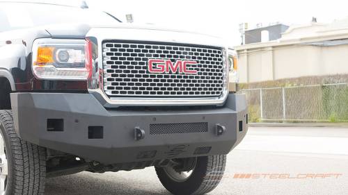 Steelcraft - Steelcraft Fortis Front Bumper for GMC (2015-19) Sierra 2500/3500 (Textured Black)