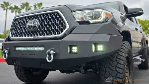 Steelcraft - Steelcraft Fortis Front Bumper for Toyota (2016-23) Tacoma (Textured Black)