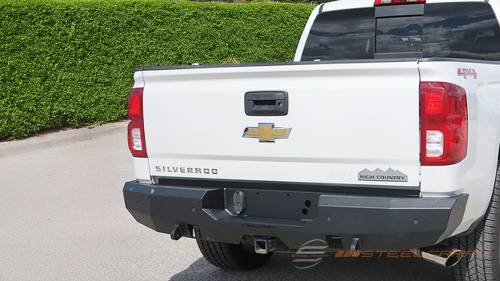 Steelcraft - Steelcraft Fortis Rear Bumper for Chevy/GMC (2014-19) Silverado/Sierra 1500 (Textured Black)