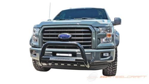 Steelcraft - Steelcraft LED Bull Bar for Ford (2003-20) Expedition & (04-20) F-150 SuperCab (Black, Excl. Heritage Edition)