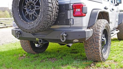 Steelcraft - Steelcraft Tire Relocation Kit for Jeep (2018-25) Wrangler (Textured Black)