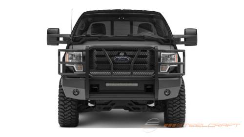 Steelcraft - Steelcraft Elevation Aluminum Front Bumper for Ford (2009-14) F-150 (Fine Textured Black)