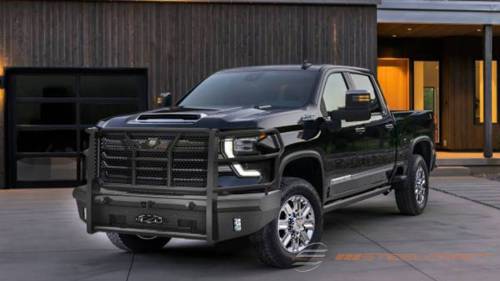Steelcraft - Steelcraft HD Front Bumper Replacement for Chevy (2024-25) Silverado 2500/3500 (Black, With Receiver, Accommodates Front Camera Black)