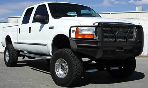 Steelcraft - Steelcraft HD Front Bumper Replacement for Ford (1999-07) F-250/350/450/550 (Black, With Receiver)