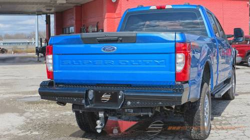 Steelcraft - Steelcraft HD Rear Bumper Replacement for Ford (2017-20) F-450/550 & (17-24) F-250/350 (Black)