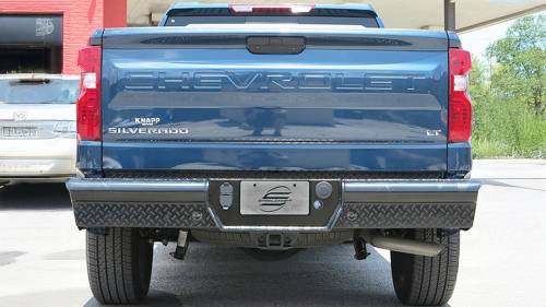 Steelcraft - Steelcraft HD Rear Bumper Replacement for Chevy/GMC (2019-24) Silverado/Sierra 1500, (20-24) 3500, (20-25) 2500 & (25) 1500/2500/3500 (Black)