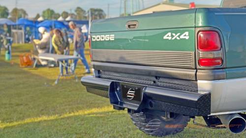 Steelcraft - Steelcraft HD Rear Bumper Replacement for Dodge/Ram (1994-02) 2500/3500 & (96) 1500 Regular Cab (Black)