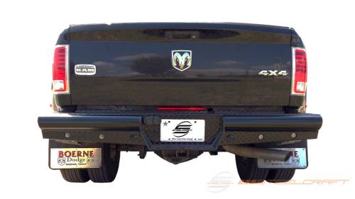 Steelcraft - Steelcraft HD Rear Bumper Replacement for Dodge/Ram (2009-23) 1500 & (10-24) 2500/3500 (Black)