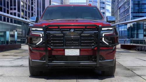 Steelcraft - Steelcraft HD Grille Guard for Chevy (2021-25) Tahoe & Suburban (Black, Excl. High Country trim)