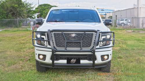 Steelcraft - Steelcraft HD Grille Guard for Nissan (2017-24) Titan (Black, Front Camera)