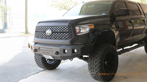 Steelcraft - Steelcraft Fortis Front Bumper for Toyota (2007-21) Tundra (Textured Black, Excl. 07-13 one piece plastic bumper)