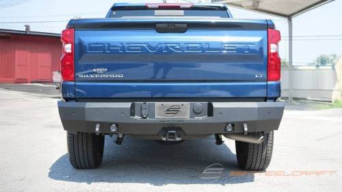Steelcraft - Steelcraft Fortis Rear Bumper for Chevy/GMC (2019-24) Silverado/Sierra 1500 & (20-24) 2500/3500 (Textured Black)