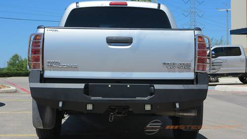 Steelcraft - Steelcraft Fortis Rear Bumper for Toyota (2005-15) Tacoma (Textured Black)