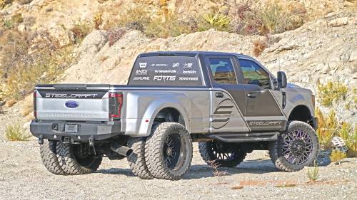 Steelcraft - Steelcraft Fortis Rear Bumper for Ford (2017-24) F-250/350/450/550 (Textured Black)