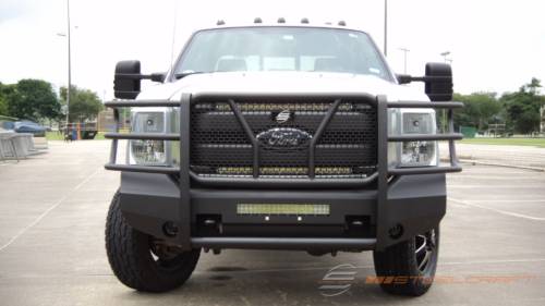 Steelcraft - Steelcraft Elevation Aluminum Front Bumper for Ford (2011-16) F-250/350/450/550 (Fine Textured Black)