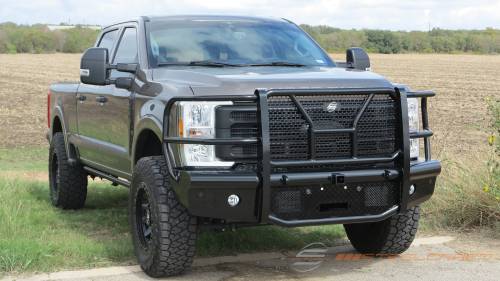 Steelcraft - Steelcraft HD Front Bumper Replacement for Ford (2023-24) F-250/350/450/550 (Black, With Receiver)
