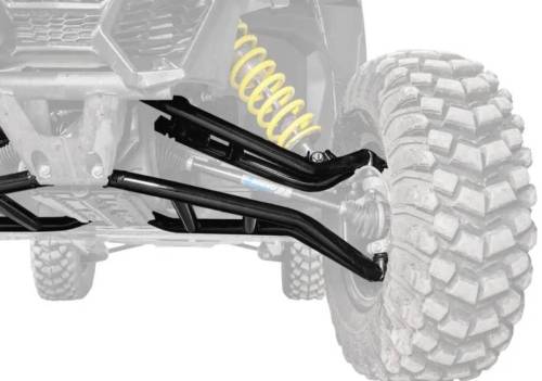 SuperATV - SuperATV Atlas Pro A-Arms for Can-Am (2017-26) Maverick X3 (64" Wide, Use Existing Ball Joints) Black