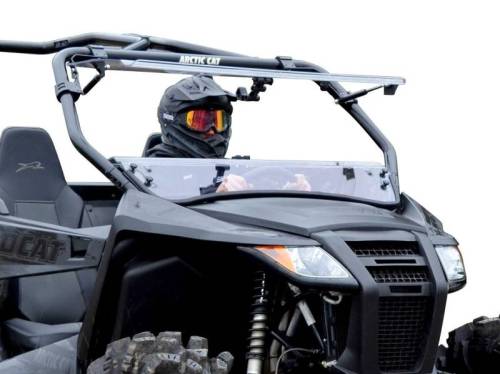 SuperATV - SuperATV Flip Windshield for Arctic Cat (2015-26) Wildcat Trail Sport