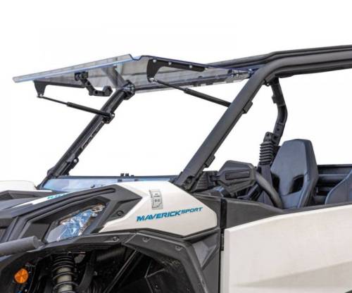 SuperATV - SuperATV Flip Windshield for Can-Am (2018-26) Maverick Trail