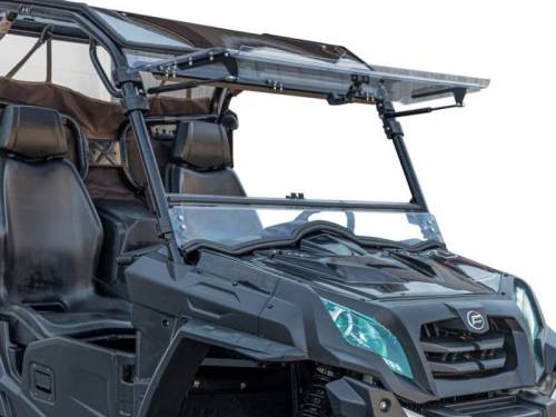 SuperATV - SuperATV Flip Windshield for CFMOTO (2014-26) UForce 500