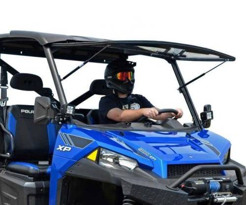 SuperATV - SuperATV Flip Windshield for Polaris (2013-19) Ranger XP 900