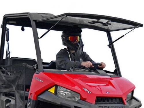SuperATV - SuperATV Flip Windshield for Polaris (2015-26) Ranger Midsize