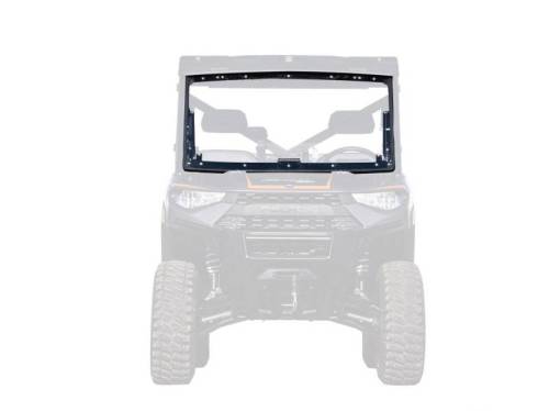 SuperATV - SuperATV Flip Windshield for Polaris (2017) Ranger XP 1000 (NorthStar Edition, Scratch Resistant Polycarbonate - Clear)