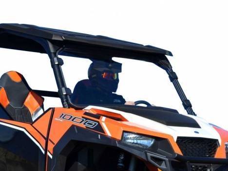 SuperATV - SuperATV Full Windshield for Polaris (2016-26) General (Scratch Resistant Polycarbonate - Clear)