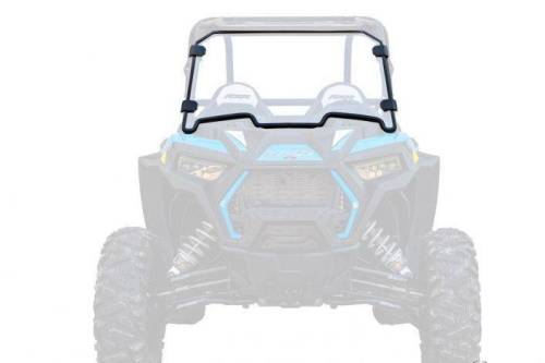 SuperATV - SuperATV Full Windshield for Polaris (2019-21) RZR XP Turbo (Scratch Resistant Polycarbonate - Clear)