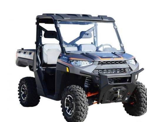 SuperATV - SuperATV Full Windshield for Polaris (2020-26) Ranger 1000 (Standard Polycarbonate- Clear)