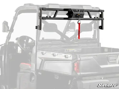 SuperATV - SuperATV Game Loader Rack for Polaris (2015-18) Ranger 1000 Diesel (w/ 2 Cube Lights)