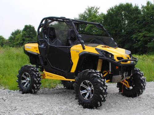 SuperATV - SuperATV Half Windshield for Can-Am (2011-20) Commander (Standard Polycarbonate - Dark Tint)