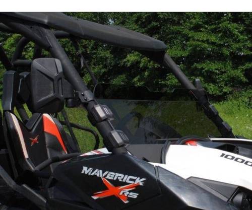 SuperATV - SuperATV Half Windshield for Can-Am (2013-18) Maverick (Standard Polycarbonate - Dark Tint)