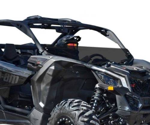 SuperATV - SuperATV Half Windshield for Can-Am (2017-26) Maverick X3 (Standard Polycarbonate - Dark Tint)