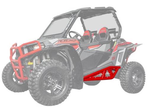 SuperATV - SuperATV Heavy Duty Tube Rock Sliders for Polaris (2014-23) RZR XP 1000 (Red)